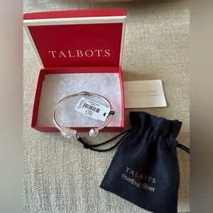 Talbots Sterling Silver Snowflake Cuff Bracelet NWT